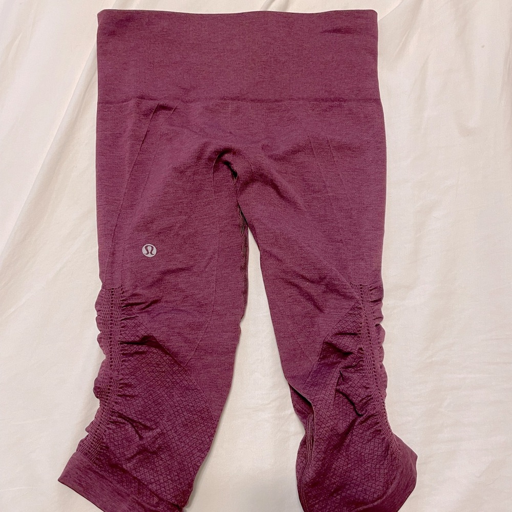 Purple Lululemon Cropped Leggings (size 2)
